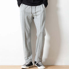 American Men's Loose Drooping Cotton Terry Knitted Track Sweatpants