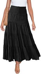 Women's Fashion High Waist Bohemian Long Skirt