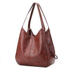 Soft leather shoulder bag