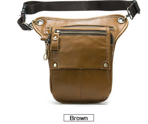 Vintage leather crossbody bag