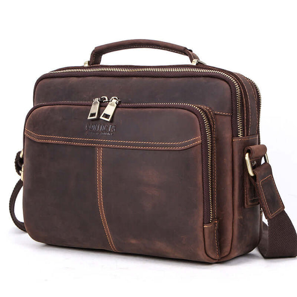 Multifunctional leather men's bag