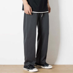 American Men's Loose Drooping Cotton Terry Knitted Track Sweatpants