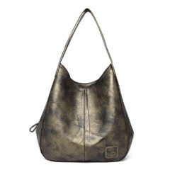 Soft leather shoulder bag