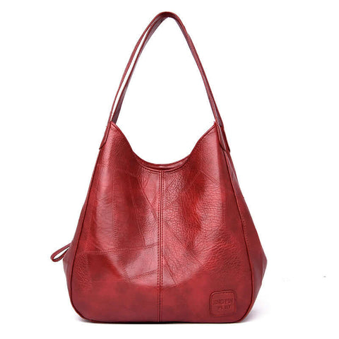 Soft leather shoulder bag