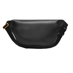 Metallic embellished leather belt bag