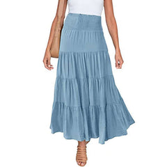 Women's Fashion High Waist Bohemian Long Skirt