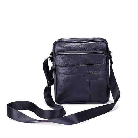 Leather embossed leather zipper bag Shoulder Satchel Bag bag factory wholesale business man