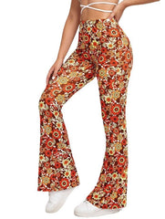 Fashion Printing Hip Hop Style Bell-bottom Pants