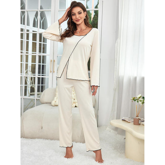 Homewear Suit Long-sleeved Pajamas For Women