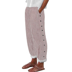 Women's Striped Casual Pants