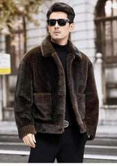 Men's Fur Chenille Coat