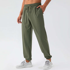 American Men's Nylon Cool Feeling Loose Track Pants Quick-drying