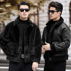 Men's Fur Chenille Coat