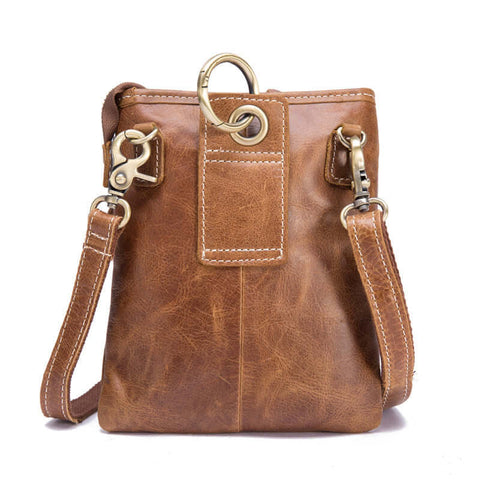 Men's leather shoulder bag