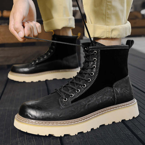 Trend Men's High-top British Style Working Boots