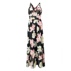 American Women's Printed Multiple Wear Chiffon Dress