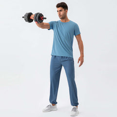 American Men's Nylon Cool Feeling Loose Track Pants Quick-drying