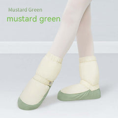 Dance Snow Boots Fleece-lined Dancing Female Ballet Soft Bottom Training Shoes