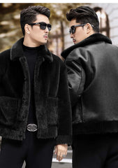 Men's Fur Chenille Coat