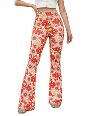 Fashion Printing Hip Hop Style Bell-bottom Pants