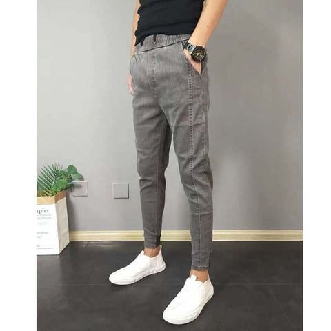 Skinny Smart Guy All-match Ankle Banded Slacks