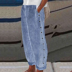 Women's Striped Casual Pants