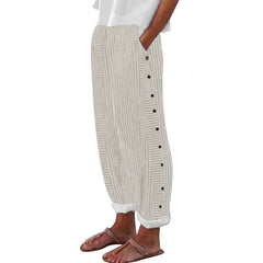 Women's Striped Casual Pants