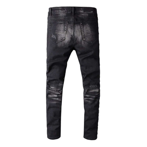 Men's Jeans Motorcycle Zipper High Street