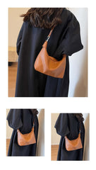 American Simple Texture Single Shoulder Crossbody Korean Style Fashion Fashion High Sense Underarm Bag