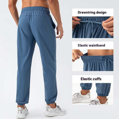 American Men's Nylon Cool Feeling Loose Track Pants Quick-drying