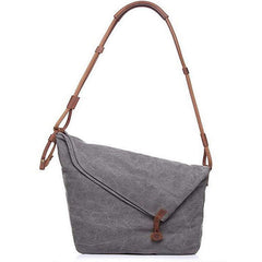 Crazy horse leather shoulder bag