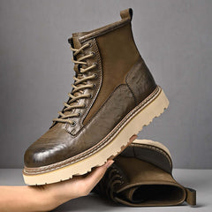 Trend Men's High-top British Style Working Boots