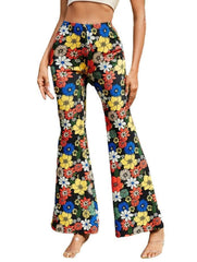 Fashion Printing Hip Hop Style Bell-bottom Pants