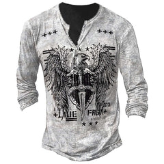 Printed Men's Street Long-sleeved Sports T-shirt