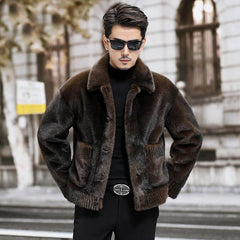 Men's Fur Chenille Coat