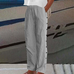 Women's Striped Casual Pants