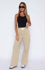 Women's Simple Striped Trousers Temperament Commute