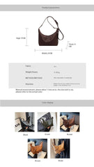 American Simple Texture Single Shoulder Crossbody Korean Style Fashion Fashion High Sense Underarm Bag