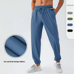 American Men's Nylon Cool Feeling Loose Track Pants Quick-drying