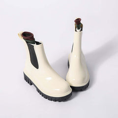 Fashion Outer Wear Thick-soled Rain Boots Outdoor Wading Non-slip Wear-resistant