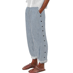 Women's Striped Casual Pants