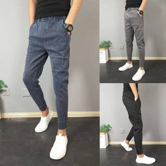 Skinny Smart Guy All-match Ankle Banded Slacks