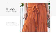 Fashionable Waist Smocking Bundle Trousers For Women