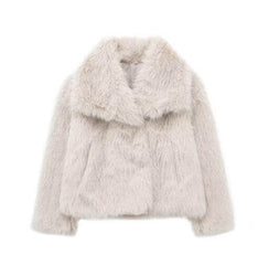 Women's Toka Fox Fur Jacket Women's Autumn And Winter Furry Fur Clothing Coat Imitation