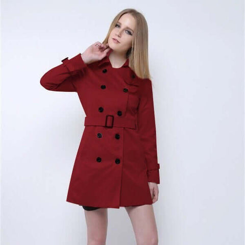 American Slim Fit Elegant Trench Coat