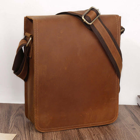 Versatile Leisure Bag Men's Leather Bag