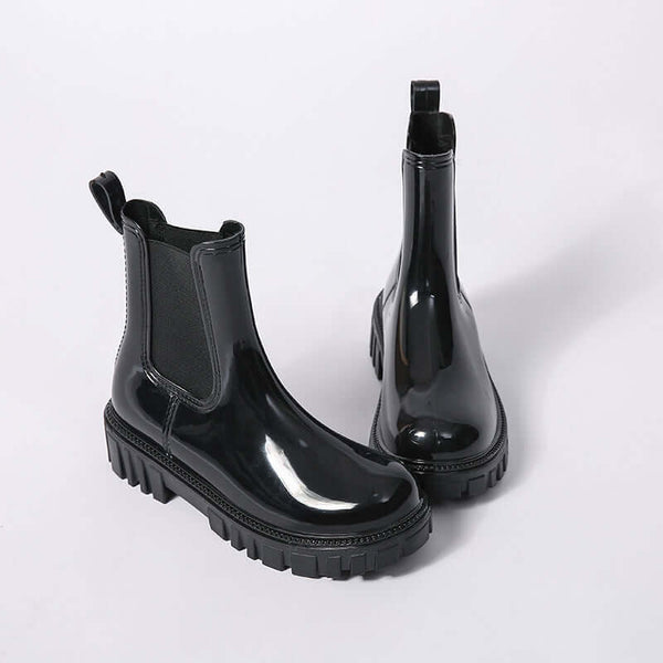 Fashion Outer Wear Thick-soled Rain Boots Outdoor Wading Non-slip Wear-resistant