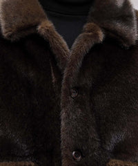 Men's Fur Chenille Coat