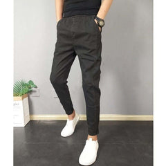 Skinny Smart Guy All-match Ankle Banded Slacks