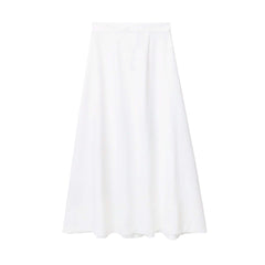 Commuter Golden Fastener Decoration Skirt